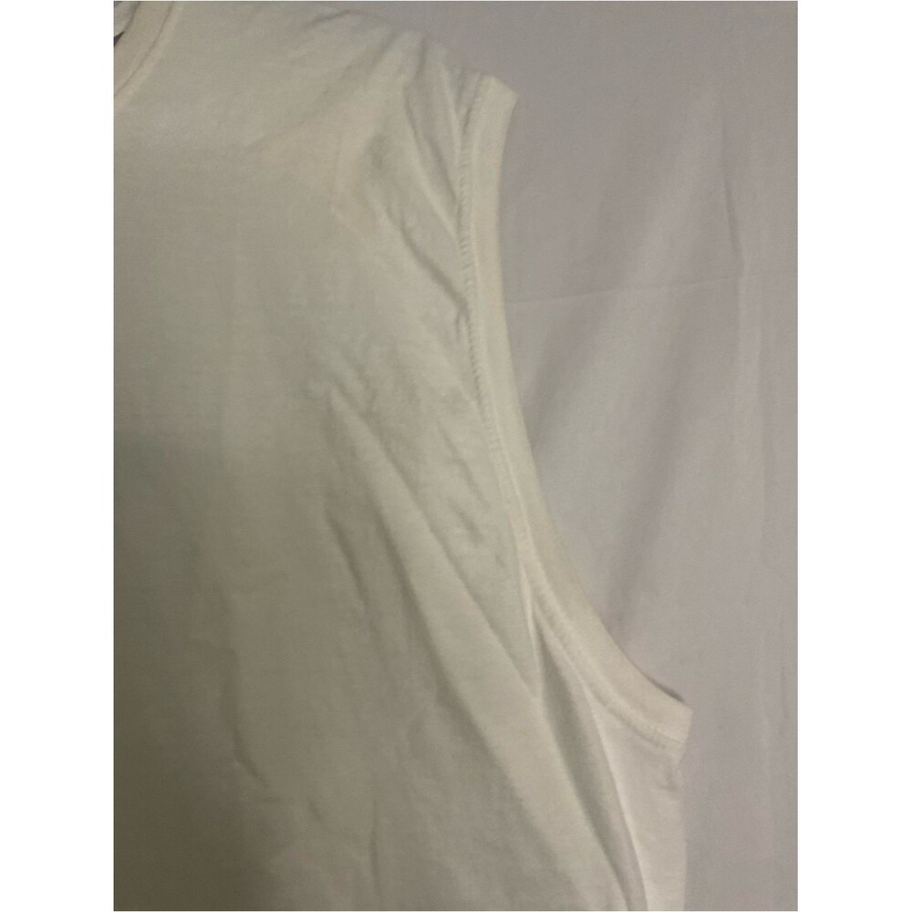 Fruit of the loom classic Men's White Sleeveless Crewneck Muscle Tank Sz 2XL - Picture 5 of 7